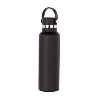 Botella 600ml térmica de acero inoxidable negra (Grabado Láser)