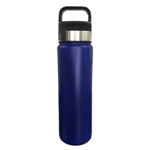Botella 700ml térmica Azul Oscuro con tapa Acero inoxidable 304 (Grabado Láser)