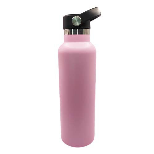 Botella 600ml térmica Rosado de acero inoxidable 304 (Grabado Láser)