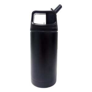 Botella infantil 12oz Negra Acero inoxidable 304 (Grabado Láser)