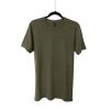 Camiseta de Algodón Triblend Cuello Redondo para Caballero – Verde Musgo – Bones.