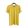 Camiseta de Algodón Triblend Cuello Redondo para Caballero – Mostaza – Bones.