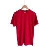 Camiseta de Algodón Cuello Redondo Unisex (Caballero/Dama) – Rojo