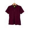 Camiseta tipo Polo tela Piqué 100% poliéster para Dama – Vino