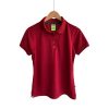 Camiseta tipo Polo tela Piqué 100% poliéster para Dama – Rojo