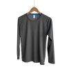 Camiseta de Tela Deportiva para Caballero – Manga Larga – Carbón