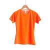 Camiseta de Tela Deportiva para Dama – Naranja Flúor