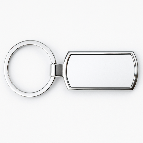 LLAVERO METALICO RECTANGULAR SIN PUNTAS