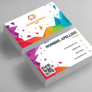 100 Tarjetas de Presentación Laminadas