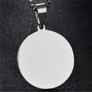 Dije circular plata de acero inoxidable