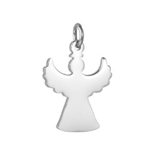 Dije de ángel plata de acero inoxidable