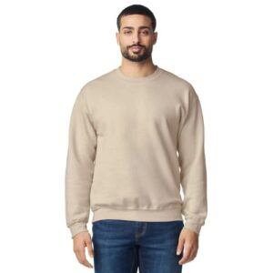 SUDADERA LISA GILDAN BEIGE