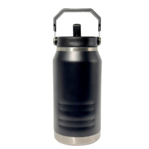 BOTELLA TERMICA NEGRA 1 LITRO CON AGARRADERA - 3469