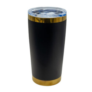TUMBLER NEGRO-DORADO 20 ONZ GRAB LASER - 3619