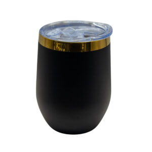 VASO COCTELERO NEGRO-DORADO GRAB LASER - 3626