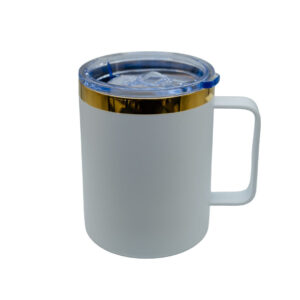 VASO BLANCO-DORADO 12 ONZ GRAB LASER - 3632