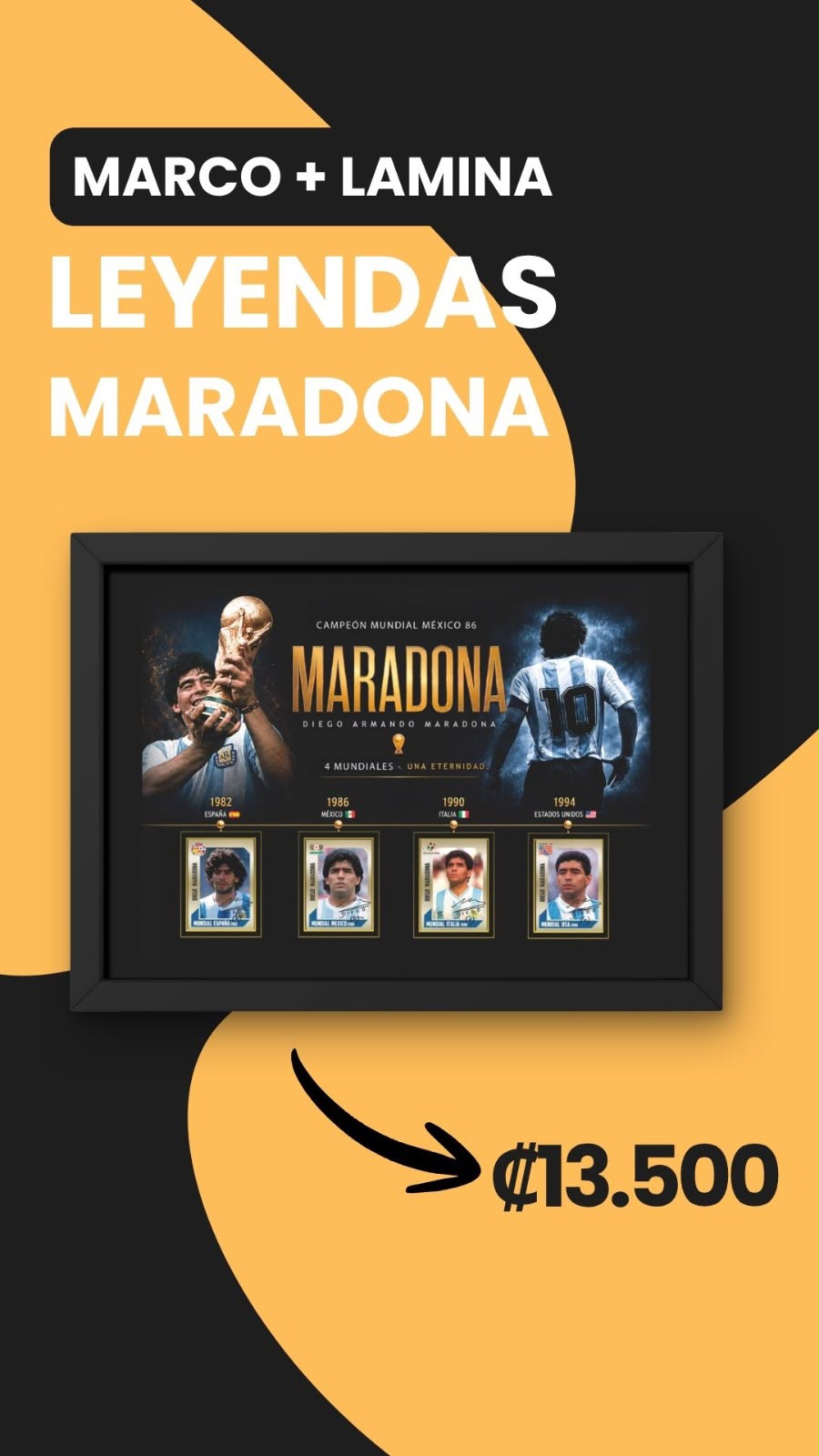 Cuadro Leyenda Maradona