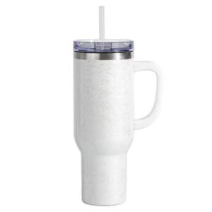 TUMBLER DE ACERO BLANCO DEGRADADO SUBLIMABLE 40 ONZ - 3970