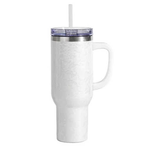 TUMBLER DE ACERO BLANCO DEGRADADO SUBLIMABLE 40 ONZ - 3970