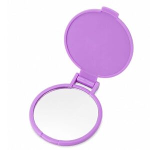 SPEJO PLASTICO DE BOLSILLO 6X7CM - MORADO - 4089