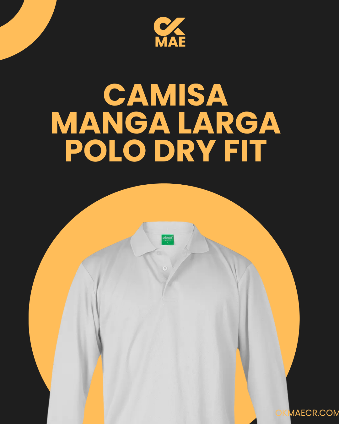 CAMISA MANGA LARGA POLO DRY FIT