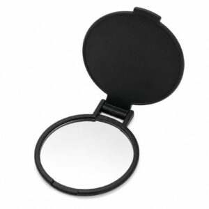 ESPEJO PLASTICO DE BOLSILLO 6X7CM - NEGRO - 4087
